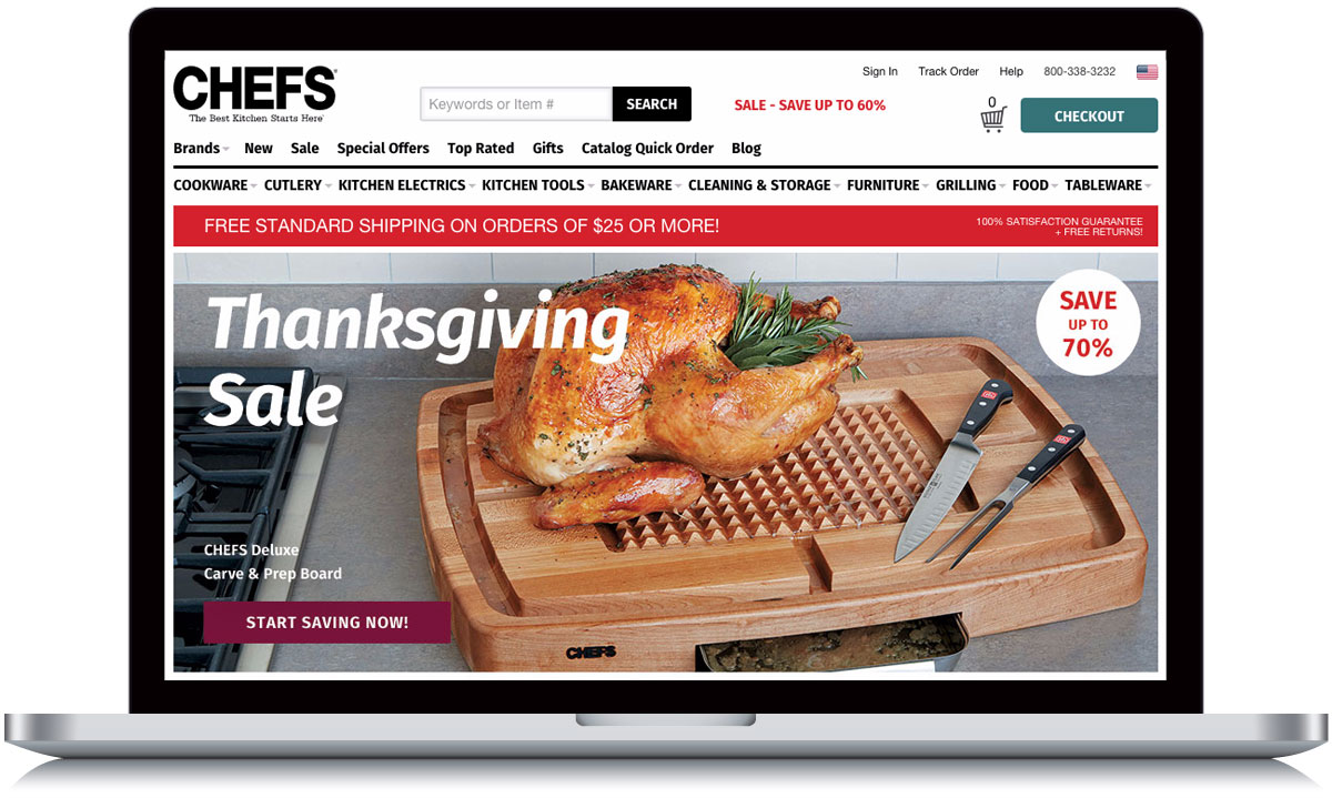 CHEFS Shopping Homepage