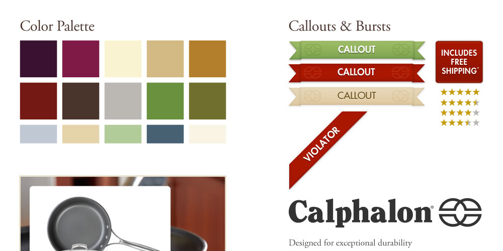 Calphalon style guide assets