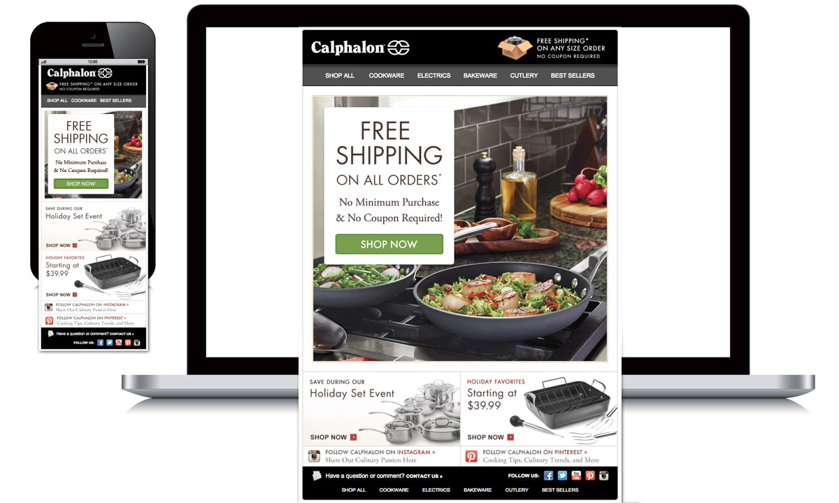 Calphalon Responsive Email