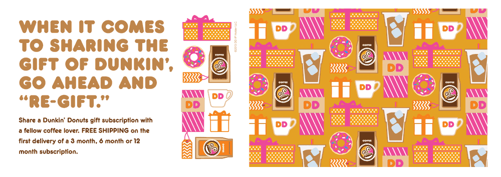 Dunkin' Donuts Print Samples