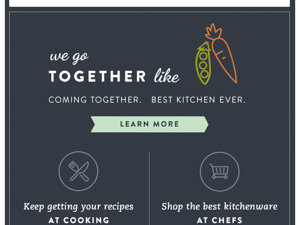 Cooking.com & CHEFS Are Now One Company