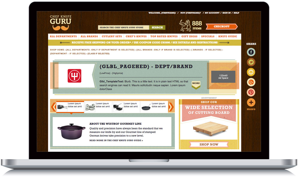 Chef Knife Guru Shop by Host Page