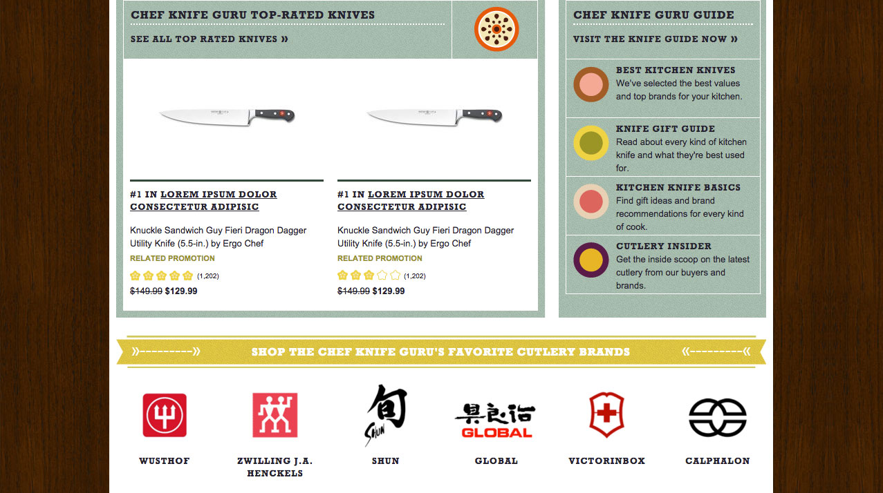 Chef Knife Guru Store Homepage